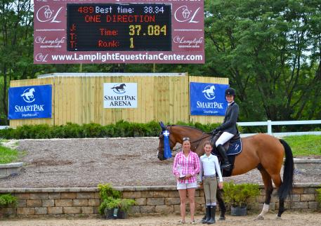 Celia Bresch and One Direction claimed the ,500 Child Adult Jumper Classic. (Photo: Elizabeth Stein)
