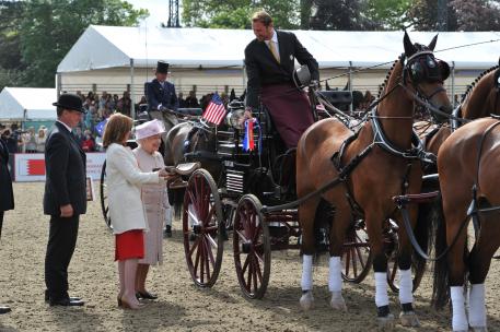 Chester Weber chats with the Queen