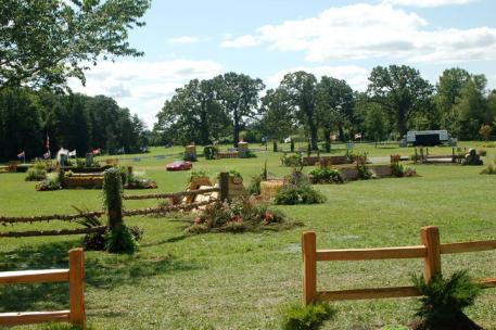 A view of the gorgeous field at Annali-Brookwood Farm. Photo Chicago Equestrian.