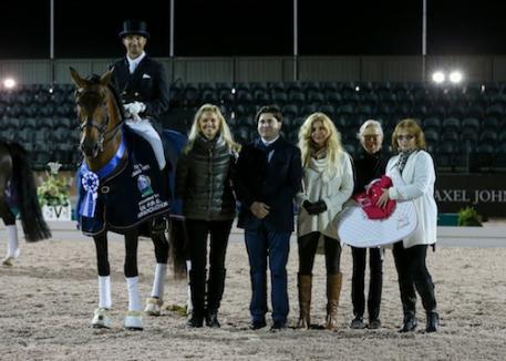 Awards with owner of Grandioso III Hampton Green Farm's Kim Boyer Photo: SusanJStickle.com