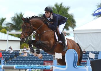 Hardrock Z was one of several horses that Emanuel Andrade competed in the FEI divisions at the Winter Equestrian Festival in Wellington, FL. Photo by Starting Gate Communications