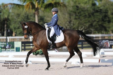 Susanne Hassler and Harmony's Boitano KWPN gelding by Santano out of the mare Roma Jackson (Whinny Jackson-Ferro) Photo: © Mary Phelps