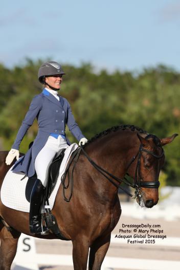 Susanne Hassler and Harmony's Boitano KWPN gelding by Santano out of the mare Roma Jackson (Whinny Jackson-Ferro) Photo: © Mary Phelps