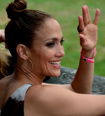 Jennifer Lopez attended this year's Hampton Classic. Photo by: Victor Cangro