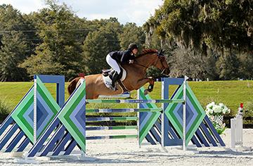 Lisa Goldman and Centurion B take the $25,000 SmartPak Grand Prix at the HITS Ocala January Festival. (c) ESI Photography
