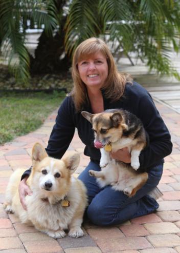 Liz Ruggerio with Trooper and Tasha our HorseMarket and Dressagedaily content manager