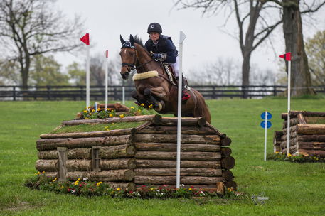 Michael Jung of Germany stands second in the Rolex Kentucky Three-Day Event, presented by Land Rover, on La Biosthetique Sam FBW. (Photo: Ben Radvanyi)