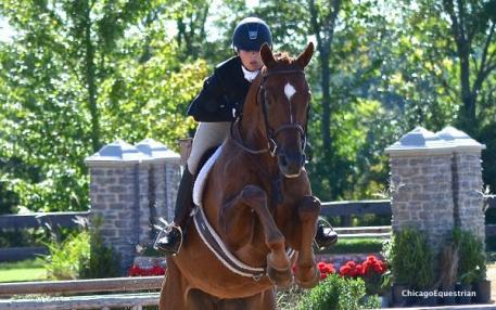 Nicole Loochtan and Dream On won the Top Junior Award. Photo by Chicago Equestrian.