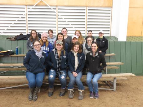 Students from the University of New Hampshire (UNH) Equine Program thoroughly enjoyed their visit to The Equestrian Center at Pineland Farms.