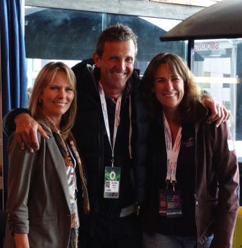 “Premier Equestrians” Linda Parelli (left) and Luca Maria Moneta (center) with Premier Equestrian’s president Heidi Zorn (right) at the 2015 Reem Acra FEI World Cup Dressage and Longines FEI World Cup Jumping Finals