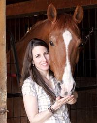 Author Rita Zoey Chin and Claret. Credit: C.E. Courtney