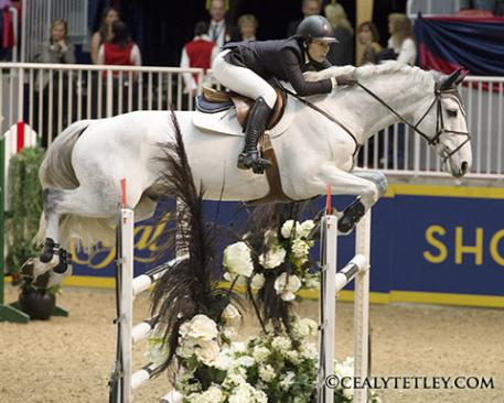 Susan Horn, 30, of Bolton, Ont., claimed the Reserve Champion title riding Balintore on Saturday November 8, at Toronto's Royal Horse Show. Photo Credit - Cealy Tetley