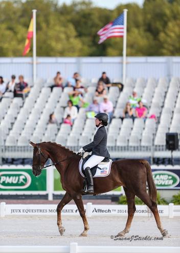 Roxanne Trunnell and Nice Touch present an elegant picture in their Grade Ia Individual test. Photo copyright SusanJStickle.com