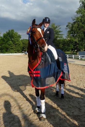 Catherine Rose Chamberlain during the 2014 USDF/Platinum Performance North American Junior Young Rider Championships. (Photo courtesy of DressageDaily.com)