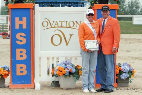 Ovation Leading Trainer Polly Howard with James Zulia