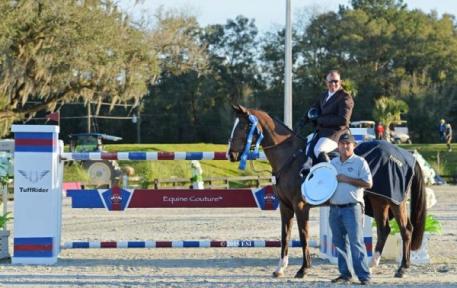 Aaron Vale earned the victory in Sunday's $50,000 Equine Couture/TuffRider Grand Prix. Photo By ESI Photography