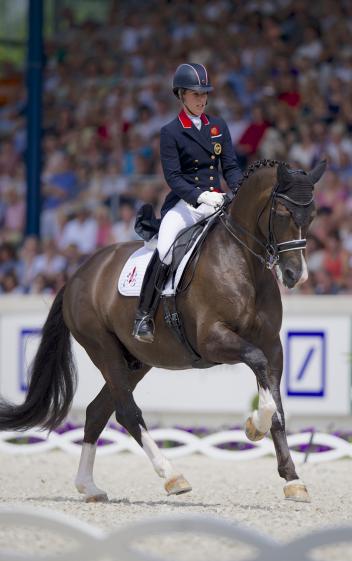 Charlotte Dujardin riding Valegro at the CHIO Aachen 2014 (Photo: Aachen2015/ Arnd Bronkhorst) 