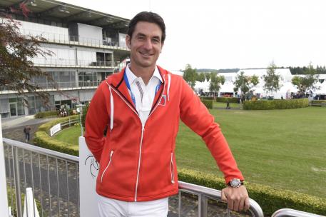 Steve Guerdat CHIO Aachen. (c) Rolex Grand Slam / Kit Houghton