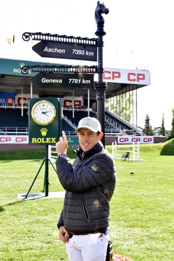Scott Brash, winner of the "CP 'International', presented by Rolex". 