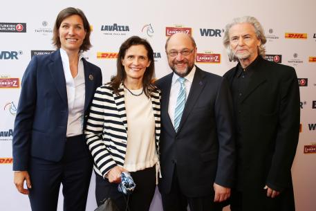 The President of the European Parliament Martin Schulz, came with his wife Inge for Media Night