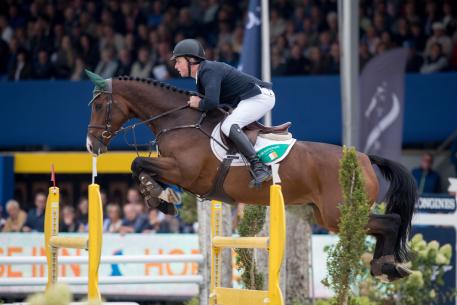 Ireland’s Gerard O’Neill and the Irish Sport Horse Killossery Kaiden produced the only double-clear in today’s final competition to win the 6-Year-Old title at the FEI World Breeding Jumping Championships for Young Horses 2016 at Lanaken, Belgium.