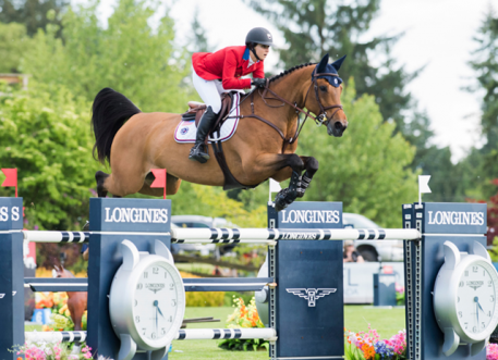 The spring-heeled mare Cristalline and her rider Adrienne Sternlicht helped secure victory and a slot at the series final for Team USA at the last qualifying leg of the FEI Nations Cup™ Jumping 2017 North America, Central America and Caribbean League in Langley, Canada.