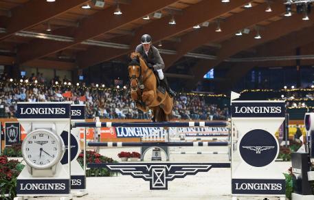 Ludger Beerbaum (GER) rode to third with Casello