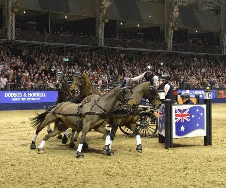 Boyd Exell’s team was ‘on song’ in the electric atmosphere at London Olympia