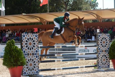 Bronze medalist was Yassine Bennani riding Quinquina Du Moulin (MAR) 
