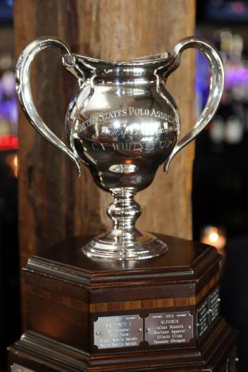 The C.V. Whitney Cup trophy. 