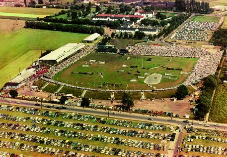 An aerial photo of the showgrounds in the 1960s is available here (Photo: CHIO Aachen archive)