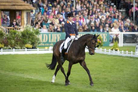 Australia's Christopher Burton and Graf Liberty produce a stunning test to take the lead after dressage at Badminton, fourth leg of the FEI Classics™, in a day of top 4* Eventing action that saw a complete change at the top of the leaderboard 