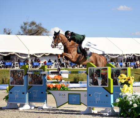 Cian O'Connor and Seringat on their way to a 00,000 City of Ocala Grand Prix win. 