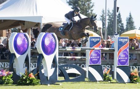 Ireland’s Conor Swail and Flower take the honours at the Longines FEI World Cup™ Jumping Langley (CAN) Sunday 27 August 