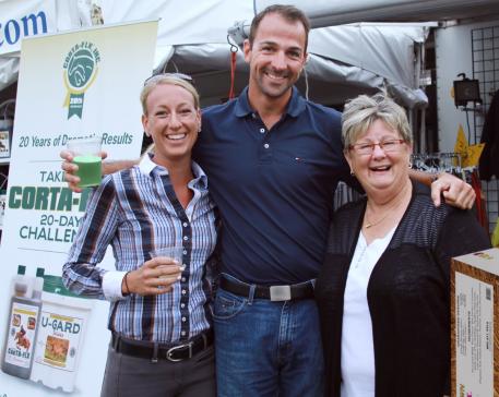 Shannon and Marcus Orlob with The Horse of Course CEO Beth Haist