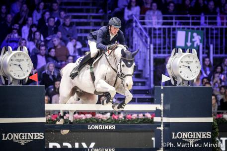 Daniel Deusser (GER) riding Cornet D'Amour during the LONGINES GRAND PRIX, Longines Masters Paris at Paris Nord Villepinte on December 03rd, 2017 in Paris, France