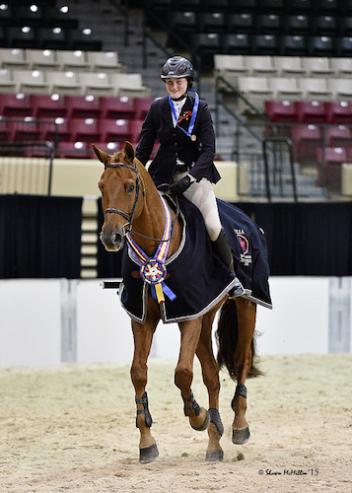 Devan Graham and Sandro Sky won the 2015 MHSA Gittings Horsemanship Finals. 