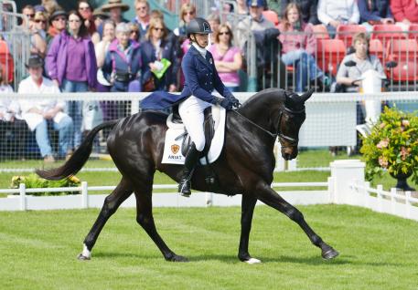 Lying in second place after dressage was Great Britains Emily King riding "Brookleigh"