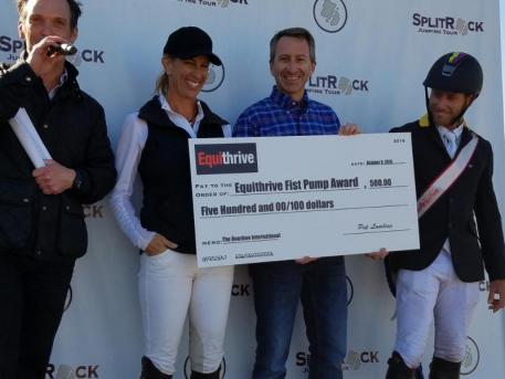 Fist Pump Award Presentation.