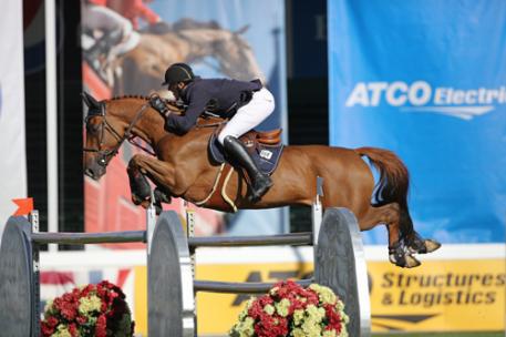 Gregory Wathelet (BEL) riding Algorhythem (Photo: © Spruce Meadows Media Services)