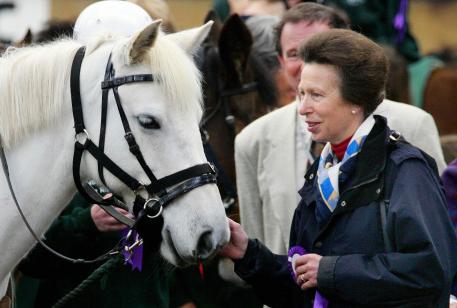The Princess Royal, who will be honoured at the Longines Ladies Award on 13 June 2016 for her achievements and contribution to the equestrian world, pictured visiting a Riding for the Disabled Association stables in 2006.