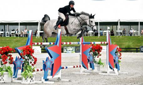 Hunter Holloway and Cassevel on their way to a $25,000 SmartPak Grand Prix win. 