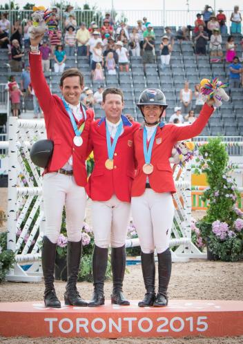 Andres Rodriguez (VEN), Mclain Ward (USA) and Lauren Hough (USA)