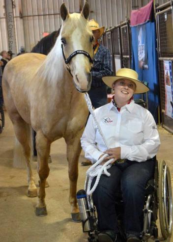 Jennifer Flanagan returns to Oklahoma City, OK for the USA Para Reining competition during the NHRA Derby. 