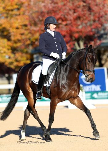 Kendall Brookhart waited two years for her chance to come to Kentucky, and now will go home to Arizona with the Second Level Adult Amateur Freestyle Championship title from the 2016 US Dressage Finals presented by Adequan®. 