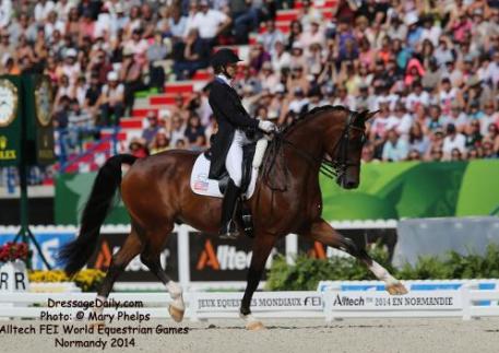 Laura Graves and Verdades at the Alltech FEI World Equestrain Games Normandy  Photo: © Mary Phelps 2014
