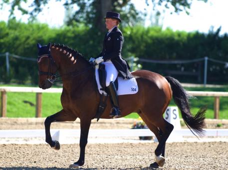 Omega Alpha Ambassador Leslie Reid and Landor (Photo courtesy of Susan Smith)