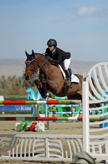 Mandy Porter and Milano on their way to a $75,000 Horseware Ireland Grand Prix win. 