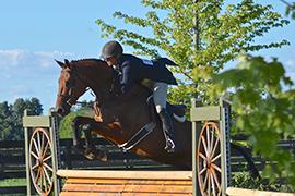 Maria Rasmussen of Sea Change Farm, won the USHJA National Hunter Derby in 2014.