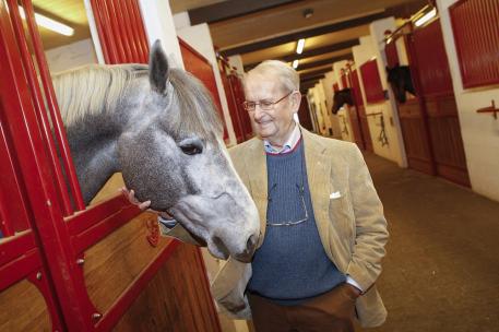 Leon Melchior, founder of the world-renowed Zangersheide Stud, who has passed away at the age of 88.  